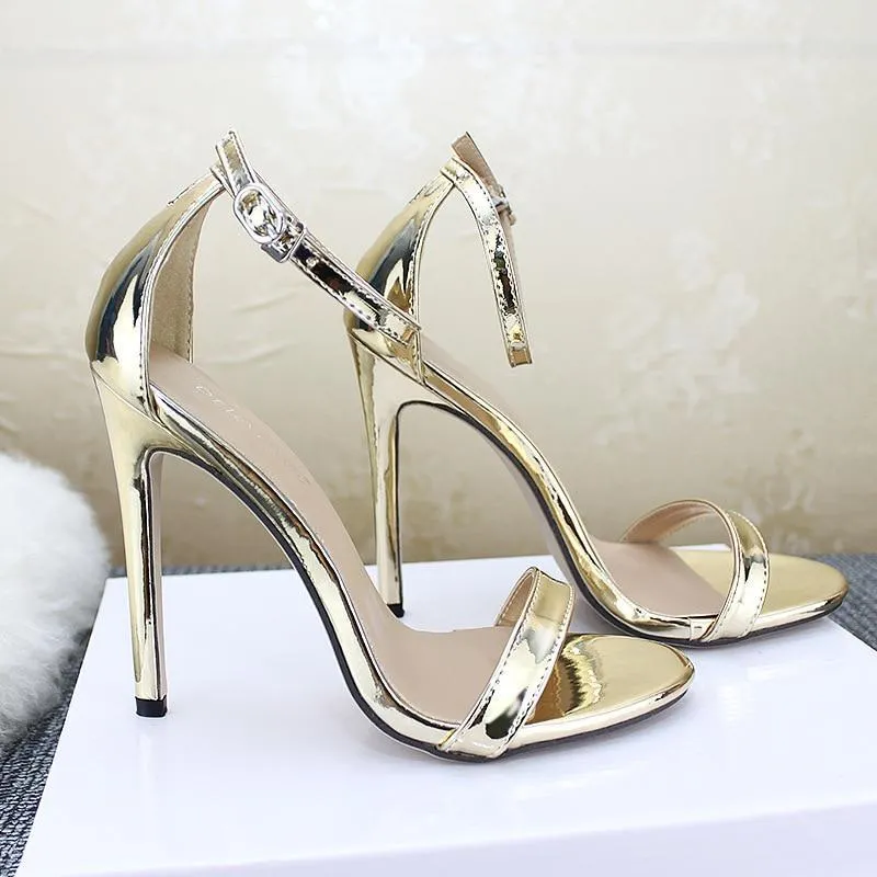 women's Shoes Sandals With Buckle High Heels