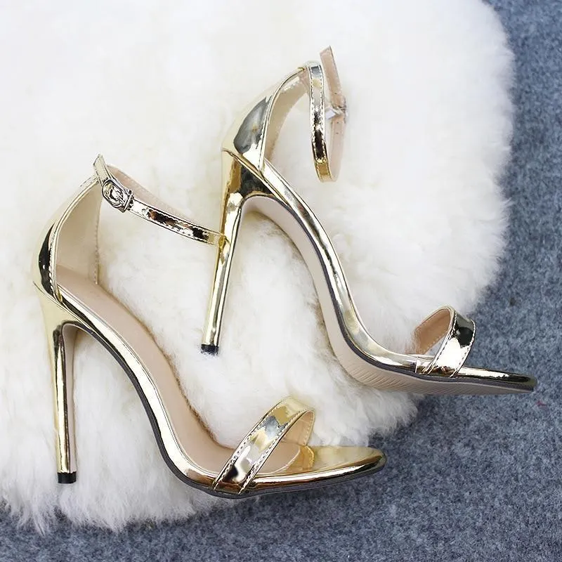 women's Shoes Sandals With Buckle High Heels
