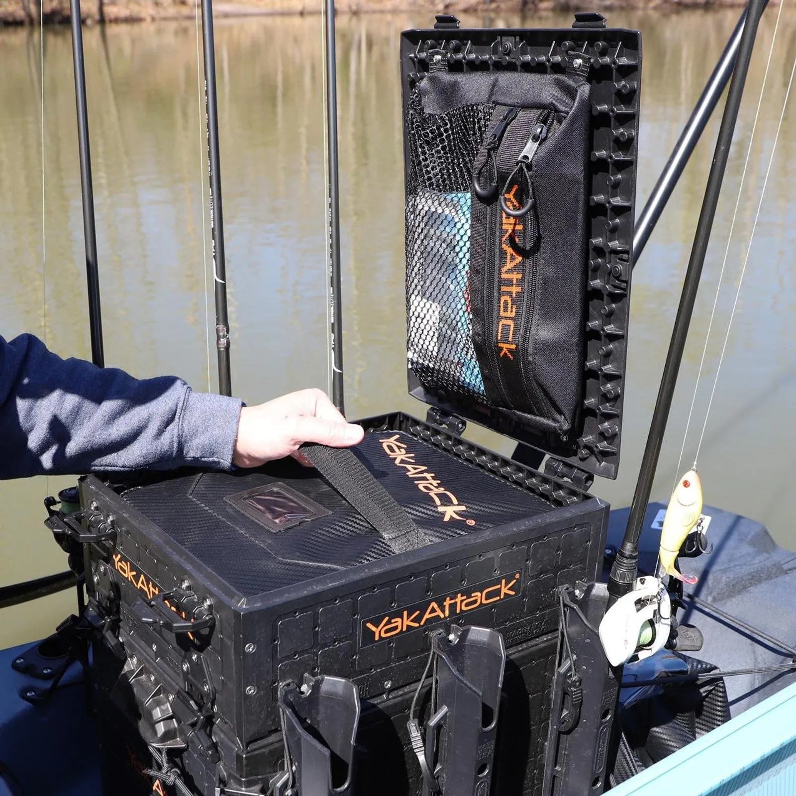 Yakattack - 14” x 12” HD Bait Binder, Black Carbon