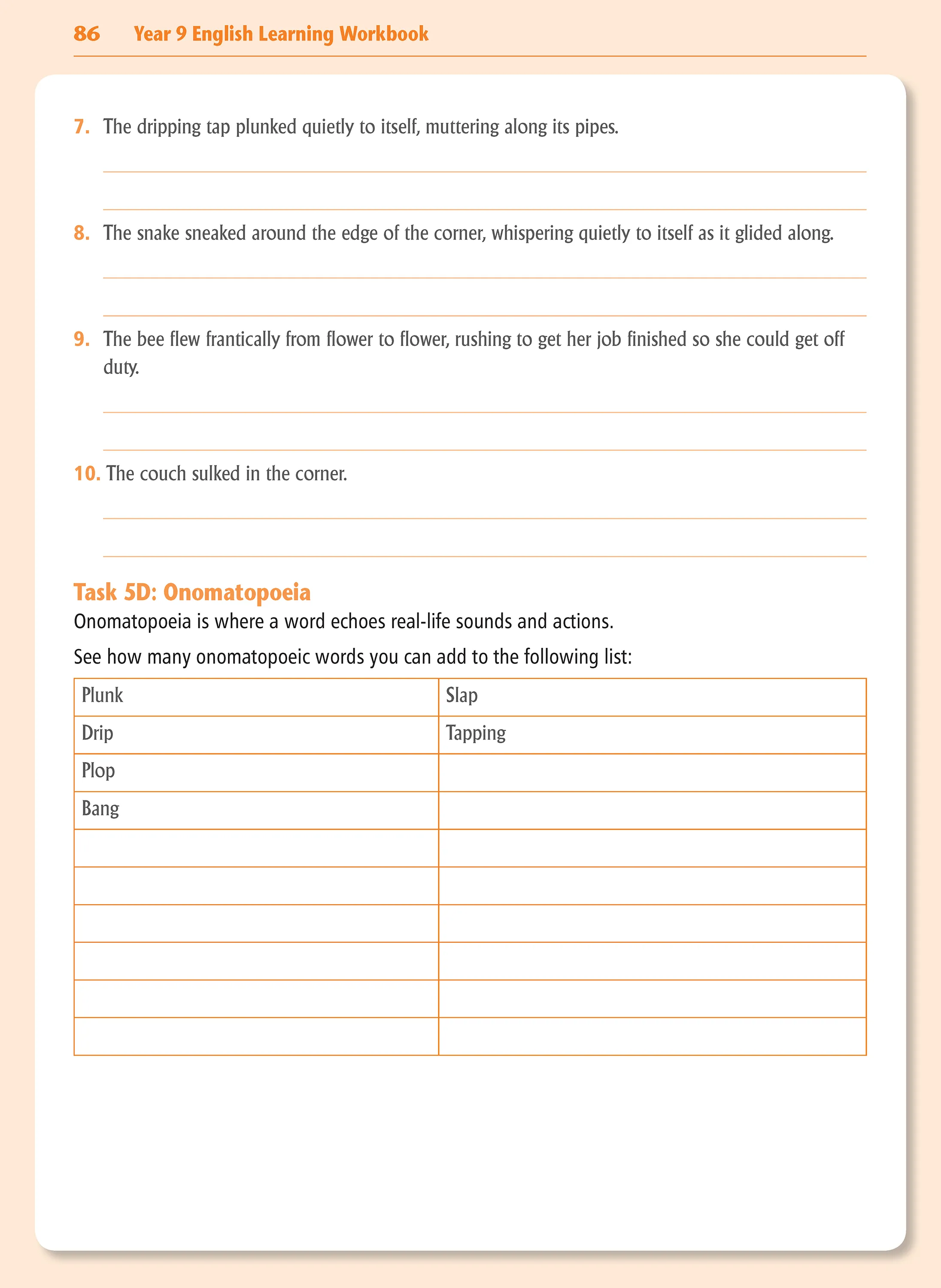 Year 9 English Learning Workbook