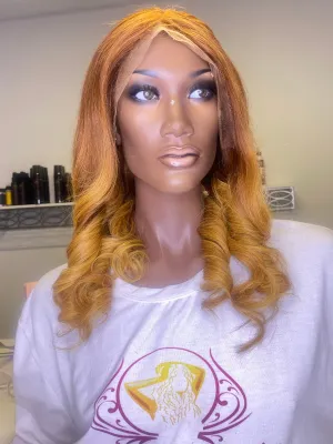 Yvonne Custom Color Brown Hair with High lights Lace Wig
